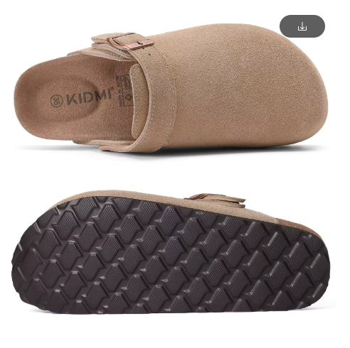 Evshine Women Suede Cork Slippers